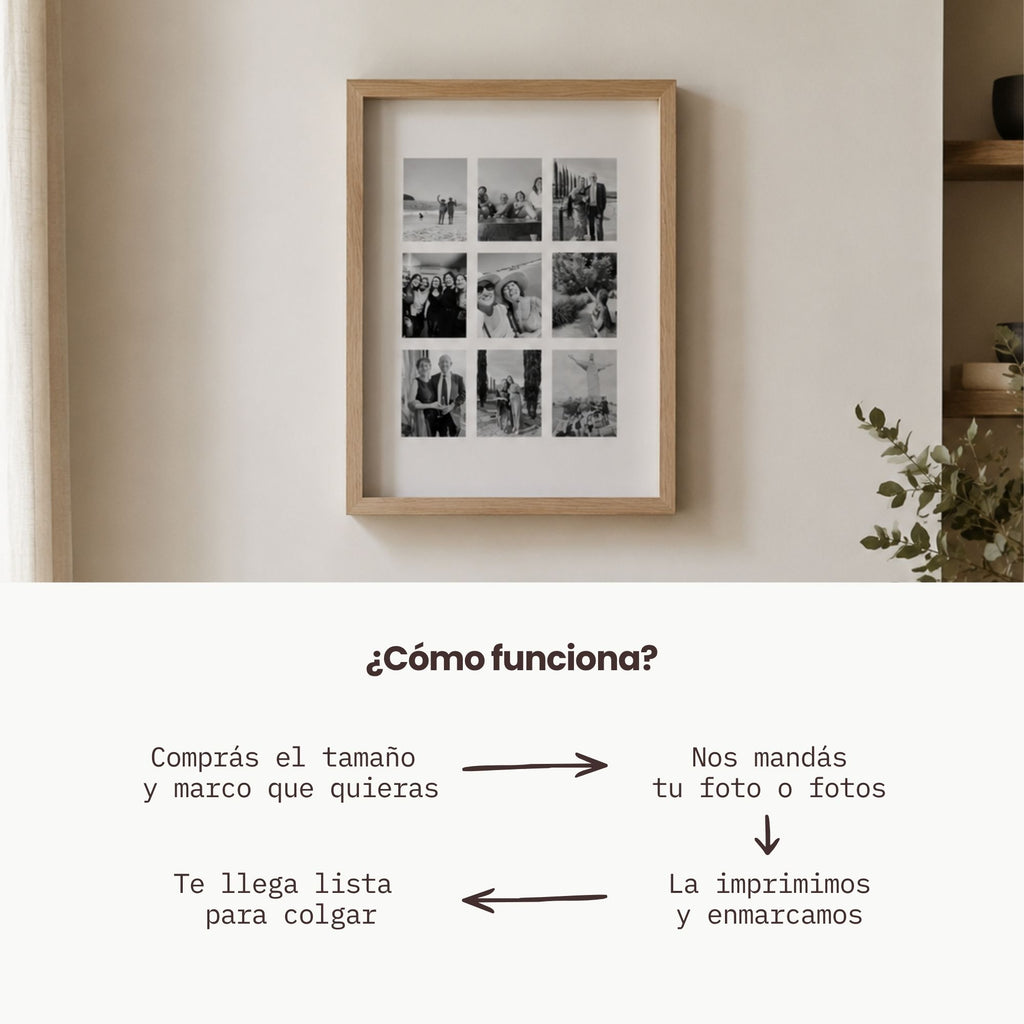 Cuadro Tira de fotos decorando la pared — El Kiosko de Mar, Uruguay