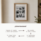 Cuadro Tira de fotos decorando la pared — El Kiosko de Mar, Uruguay