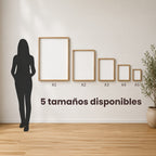 5 tamaños de cuadros disponibles, de A1 a A5 — El Kiosko de Mar, Uruguay