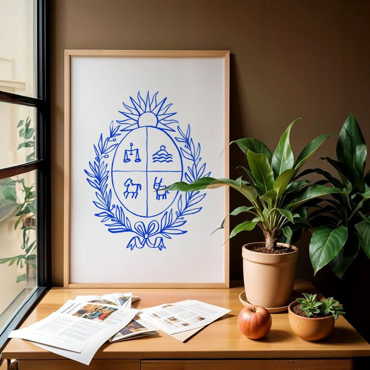 100% Patriota - Cuadro Escudo de Uruguay
