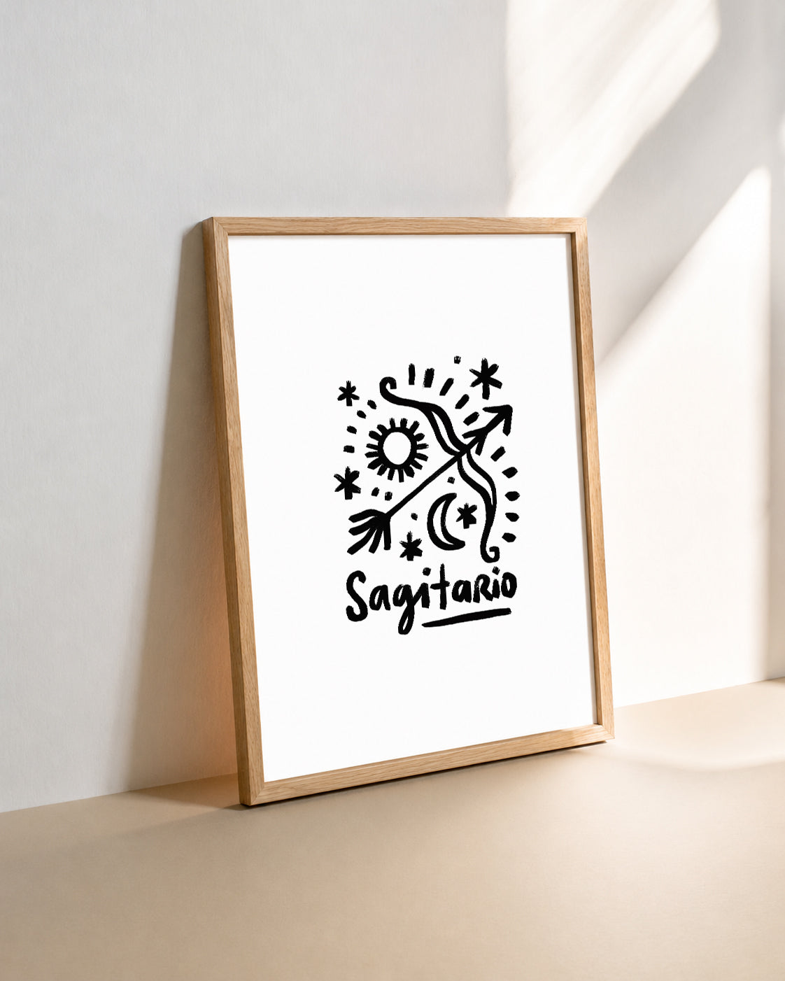 Sagitario - Blanco y Negro